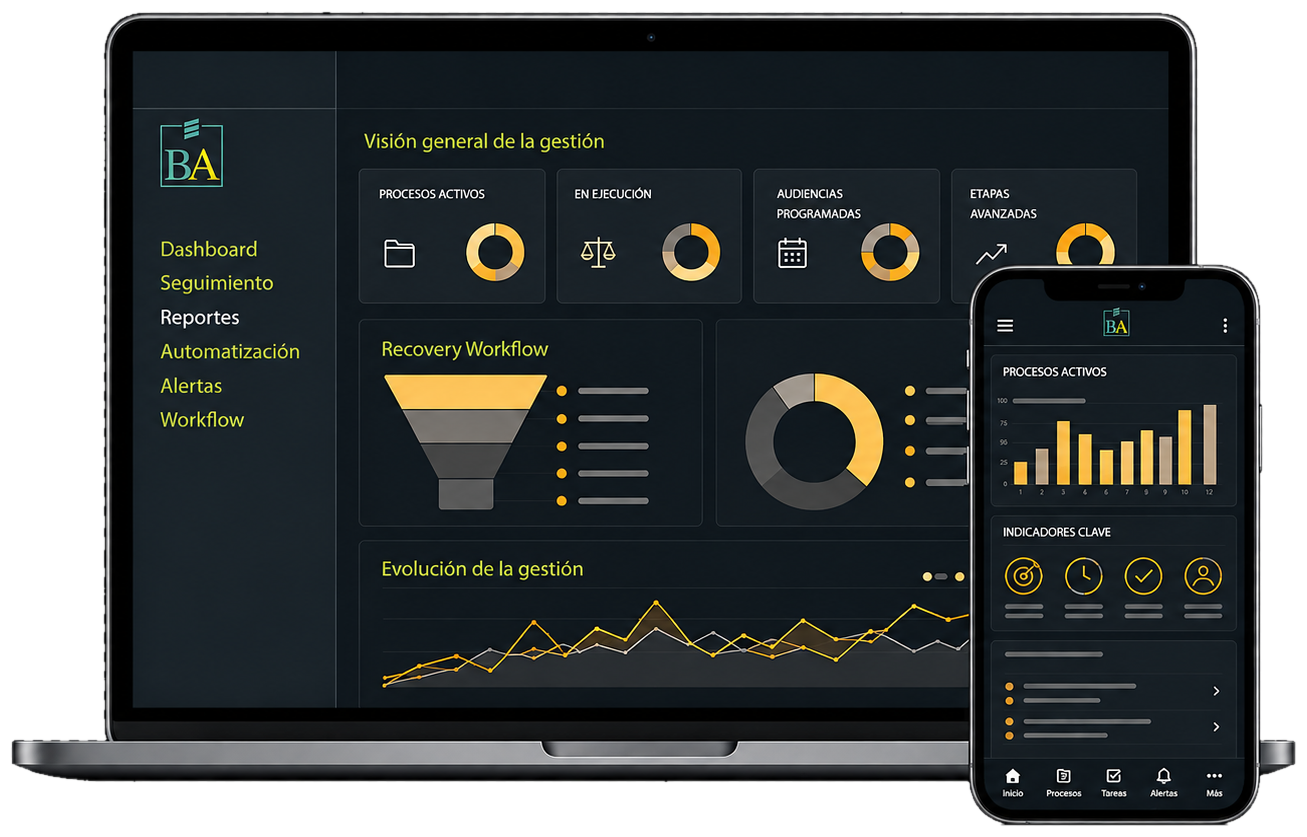 Plataforma de gestión de activos adaptada para móvil